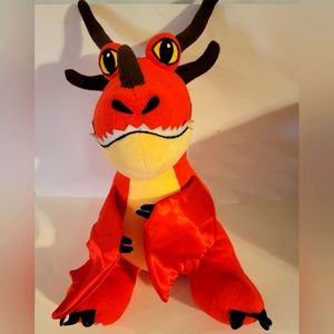 Build a Bear Hookfang How to Train Your Dragon Retired 16" Red Plush BAB
